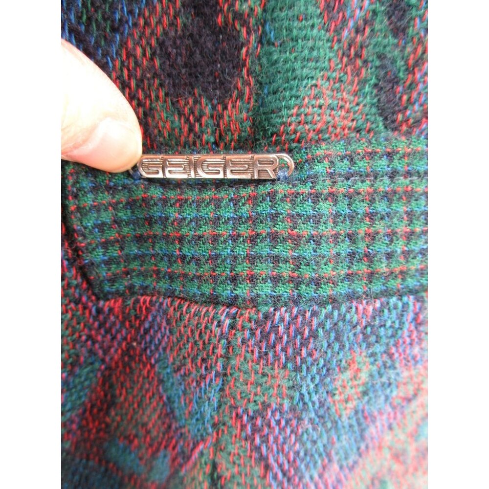 VINTAGE Geiger Blazer 38 Wool Geometric Southwestern Aztec Large - Picture 5 of 16